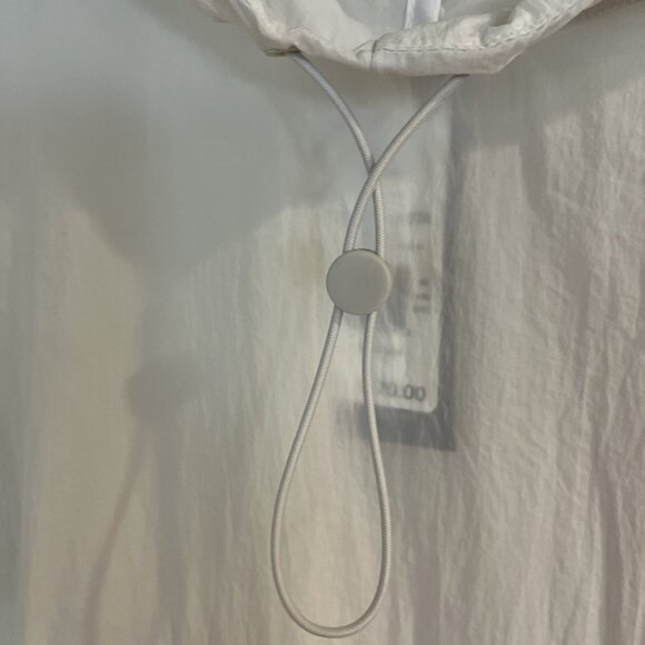 Adidas Mens Sheer Hooded Raincoat Anorak Jacket White NEW Sz XL RSP $70 - Picture 4 of 14